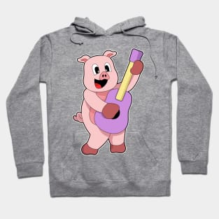 Pig Guitar Music Hoodie